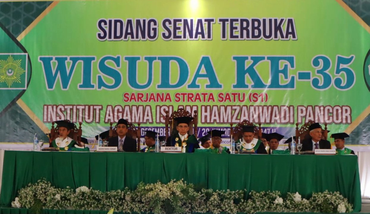 Wisuda ke-35 IAIH Pancor, Rektor Tegaskan Wisuda sebagai Awal Pengabdian Alumni